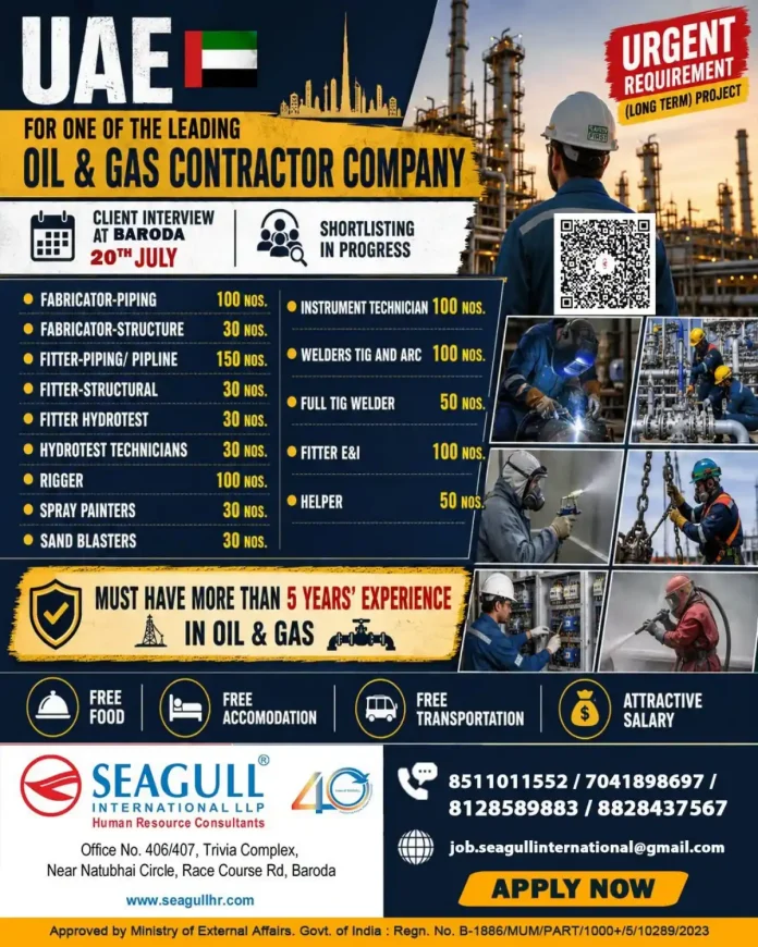 UAE Oil and Gas job recruitment Seagull International