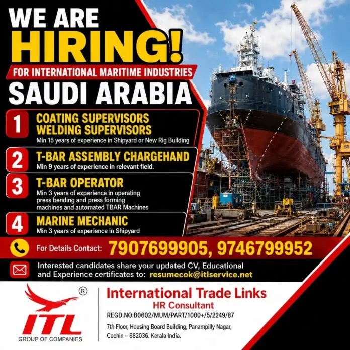 International Maritime Industries Saudi Arabia job vacancies