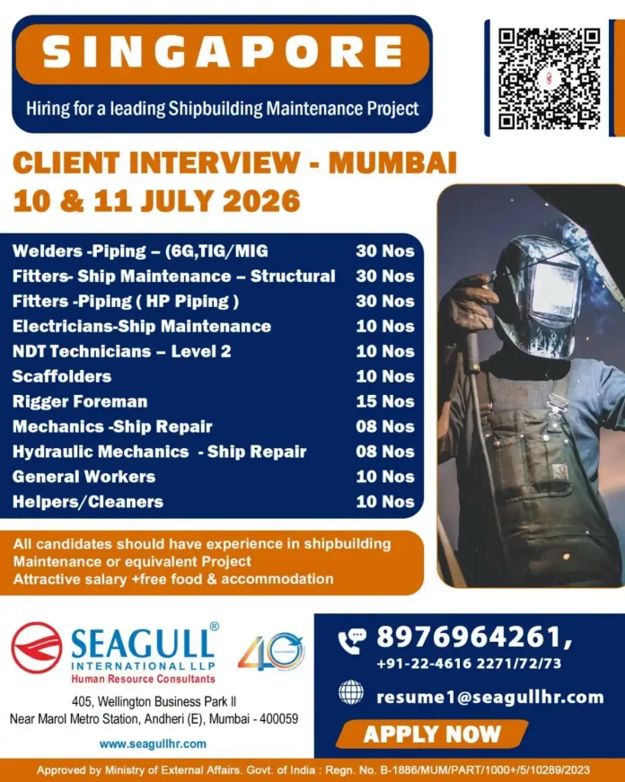 Shipbuilding Maintenance Jobs Singapore