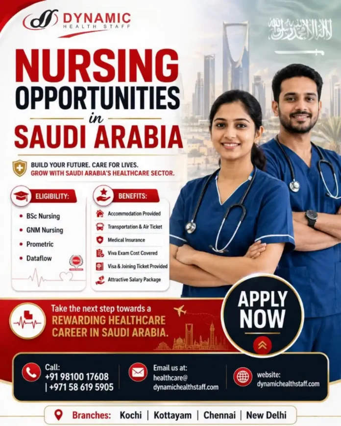 Nursing opportunities in Saudi Arabia - Dynamic Health Staff recruitment