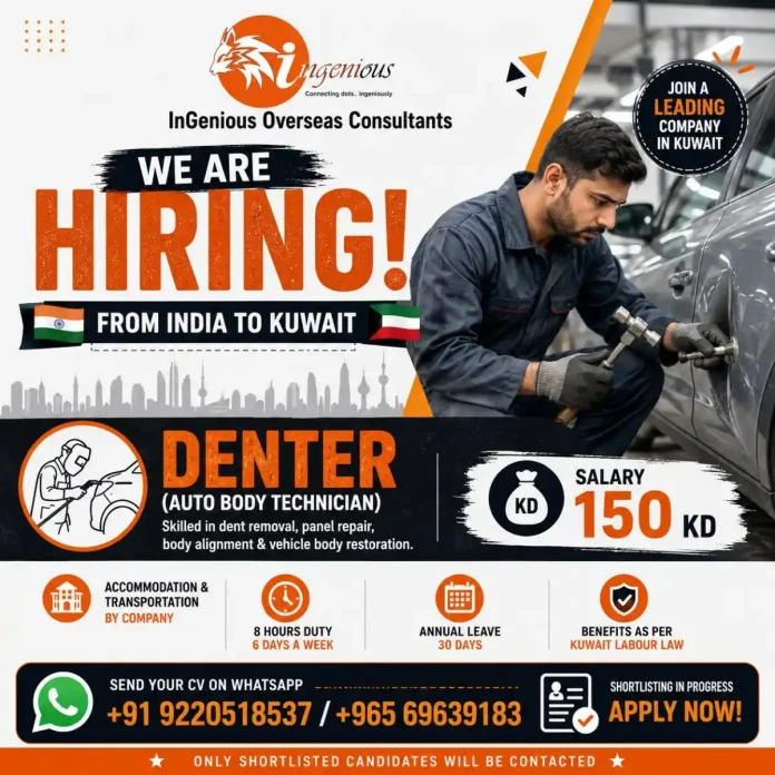 Denter Auto Body Technician Kuwait job