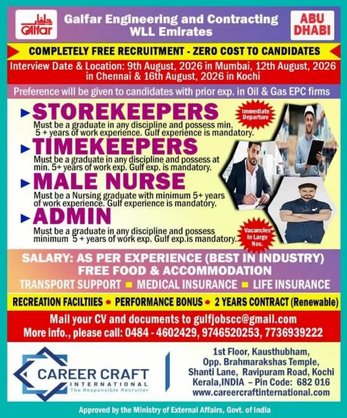 Galfar Engineering and Contracting WLL Abu Dhabi jobs recruitment 2026