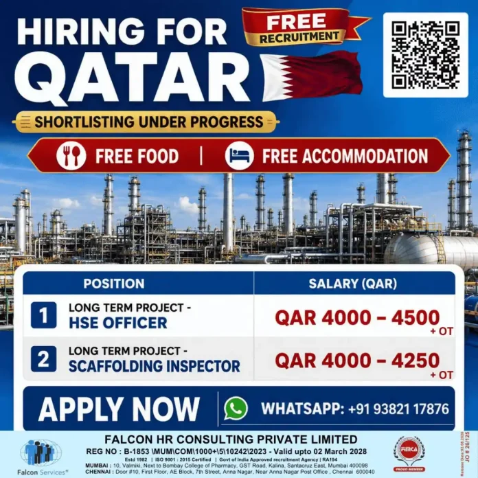 HSE Officer and Scaffolding Inspector jobs in Qatar - Falcon Services recruitment